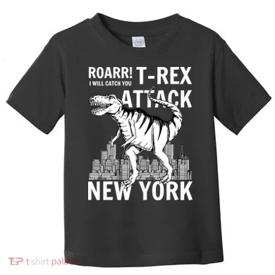 T-Rex Attacks New York Toddler T-Shirt