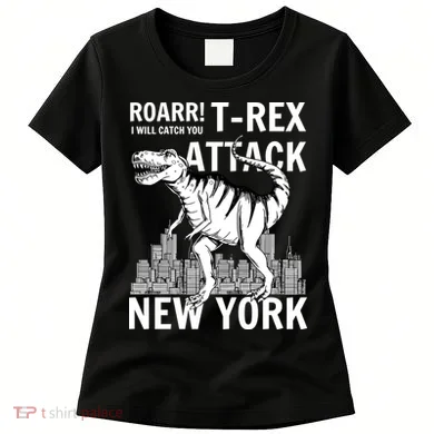 T-Rex Attacks New York Women's T-Shirt