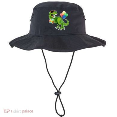 T-Rex Autism Awareness Puzzle Dinosaur  Bucket Hat