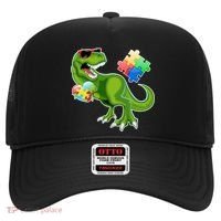 T-Rex Autism Awareness Puzzle Dinosaur  Hat thumb 0