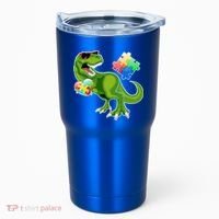 T-Rex Autism Awareness Puzzle Dinosaur  Tumbler thumb 0