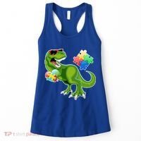 T-Rex Autism Awareness Puzzle Dinosaur  Women's Tank Top thumb 0