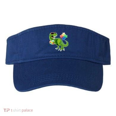 T-Rex Autism Awareness Puzzle Dinosaur  Visor