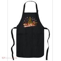 T-Rex Chasing Reindeer Funny Christmas Apron thumb 0