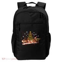T-Rex Chasing Reindeer Funny Christmas Backpack thumb 0