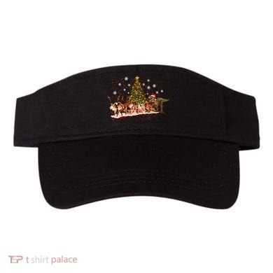 T-Rex Chasing Reindeer Funny Christmas Visor