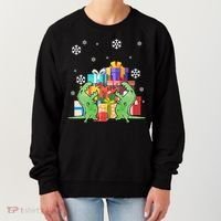 T-Rex Christmas Women's Sweatshirt thumb 0