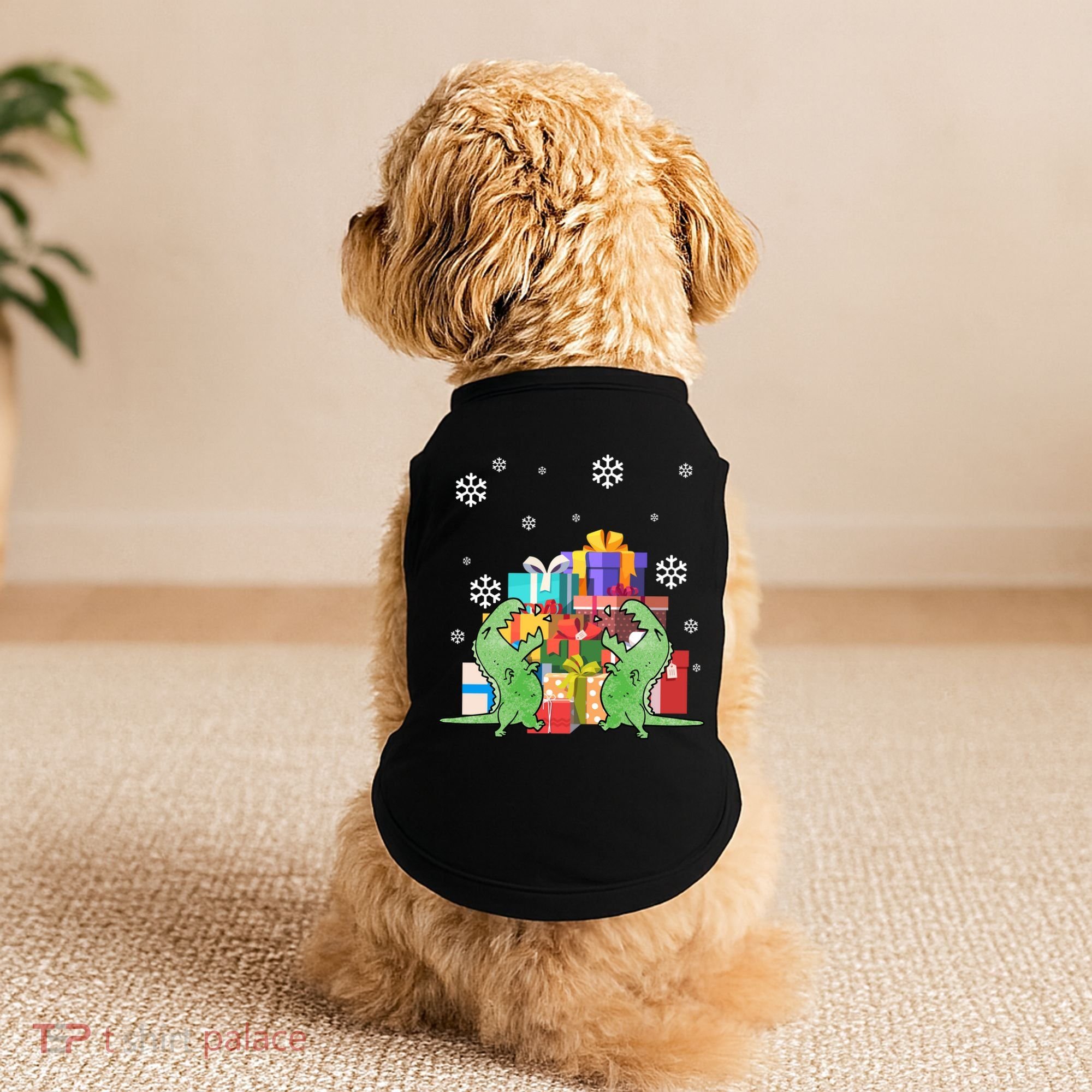 T-Rex Christmas Doggie Tank