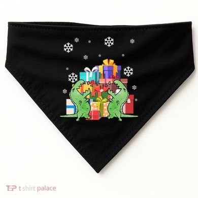 T-Rex Christmas USA-Made Doggie Bandana