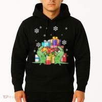 T-Rex Christmas Hoodie thumb 2