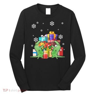 T-Rex Christmas Long Sleeve Shirt