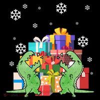T-Rex Christmas T-Shirt thumb 7