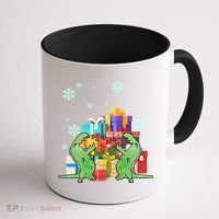 T-Rex Christmas Coffee Mug thumb 1
