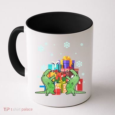 T-Rex Christmas Coffee Mug