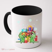 T-Rex Christmas Coffee Mug thumb 0