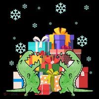 T-Rex Christmas Coffee Mug thumb 5