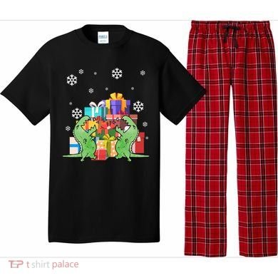 T-Rex Christmas Pajama Set