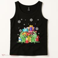 T-Rex Christmas Tank Top thumb 2