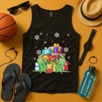 T-Rex Christmas Tank Top thumb 4