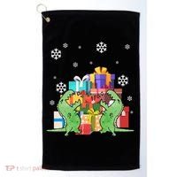 T-Rex Christmas Golf Towel thumb 0