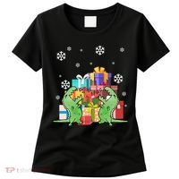 T-Rex Christmas Women's T-Shirt thumb 0