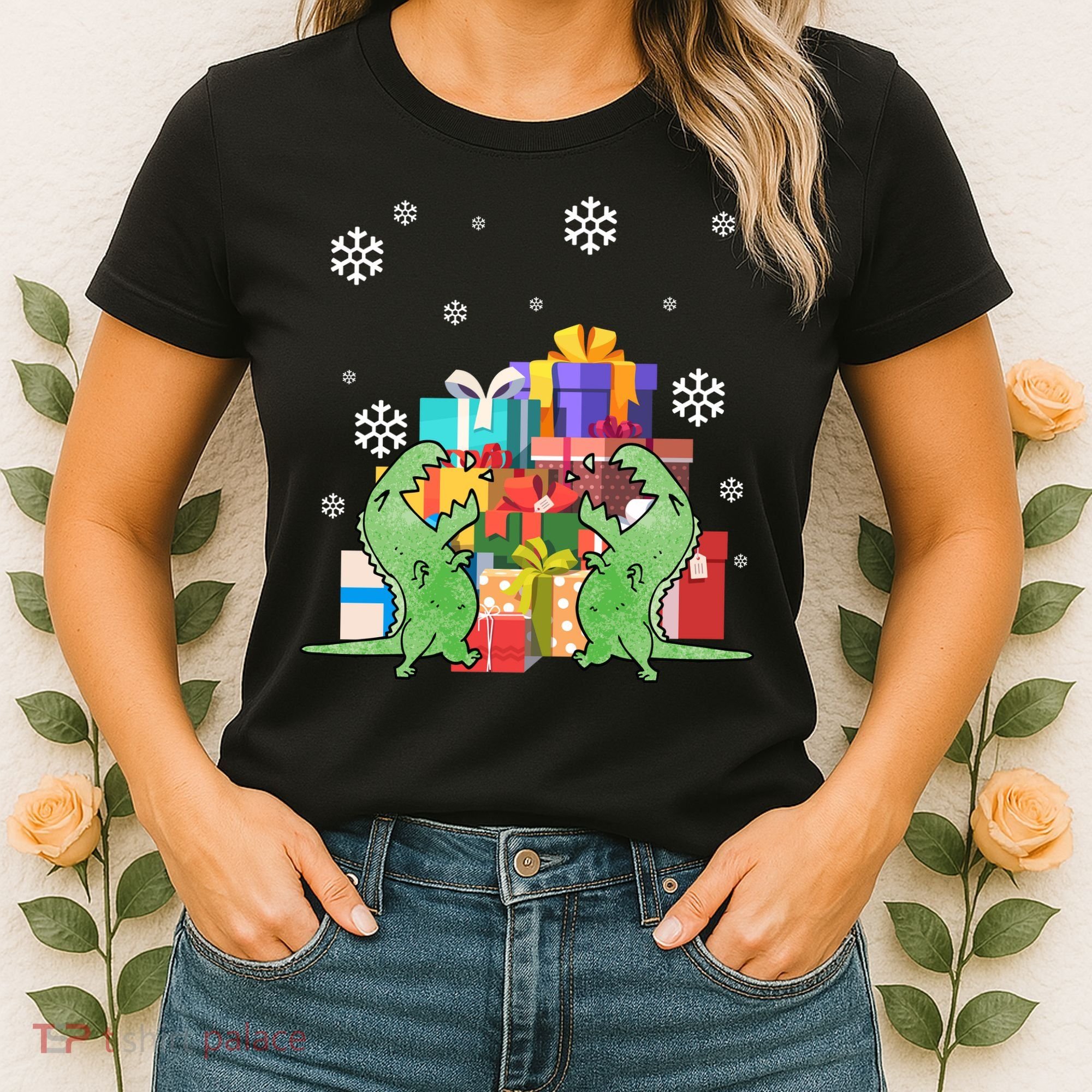 T-Rex Christmas Women's T-Shirt