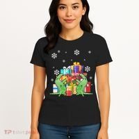 T-Rex Christmas Women's T-Shirt thumb 4