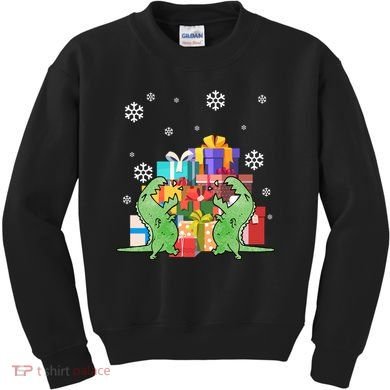 T-Rex Christmas Kids Sweatshirt