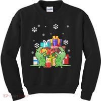 T-Rex Christmas Kids Sweatshirt thumb 0