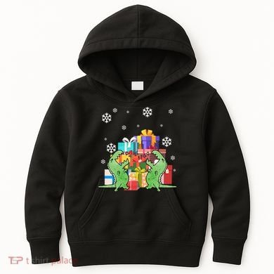 T-Rex Christmas Kids Hoodie