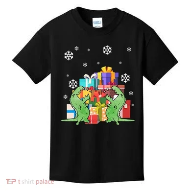 T-Rex Christmas Kids T-Shirt