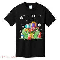 T-Rex Christmas Kids T-Shirt thumb 0