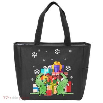 T-Rex Christmas Tote Bag