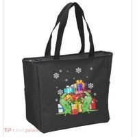 T-Rex Christmas Tote Bag thumb 2