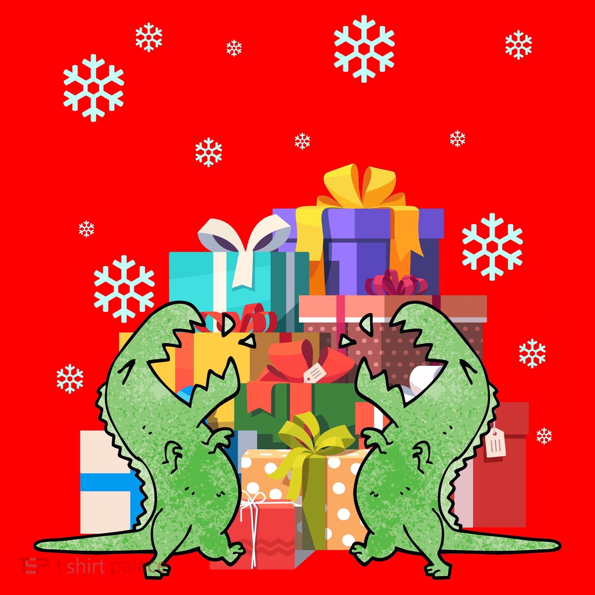 T-Rex Christmas Santa Hat