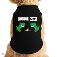 T-Rex Did You Eat The Last Unicorn Doggie Tank thumb 0