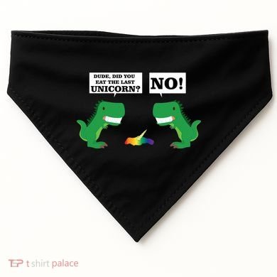 T-Rex Did You Eat The Last Unicorn USA-Made Doggie Bandana
