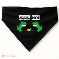 T-Rex Did You Eat The Last Unicorn USA-Made Doggie Bandana thumb 0