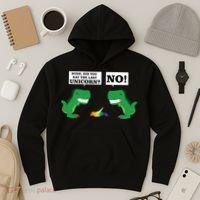 T-Rex Did You Eat The Last Unicorn Hoodie thumb 3