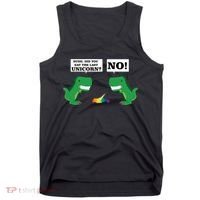 T-Rex Did You Eat The Last Unicorn Tank Top thumb 0