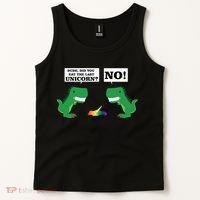 T-Rex Did You Eat The Last Unicorn Tank Top thumb 2