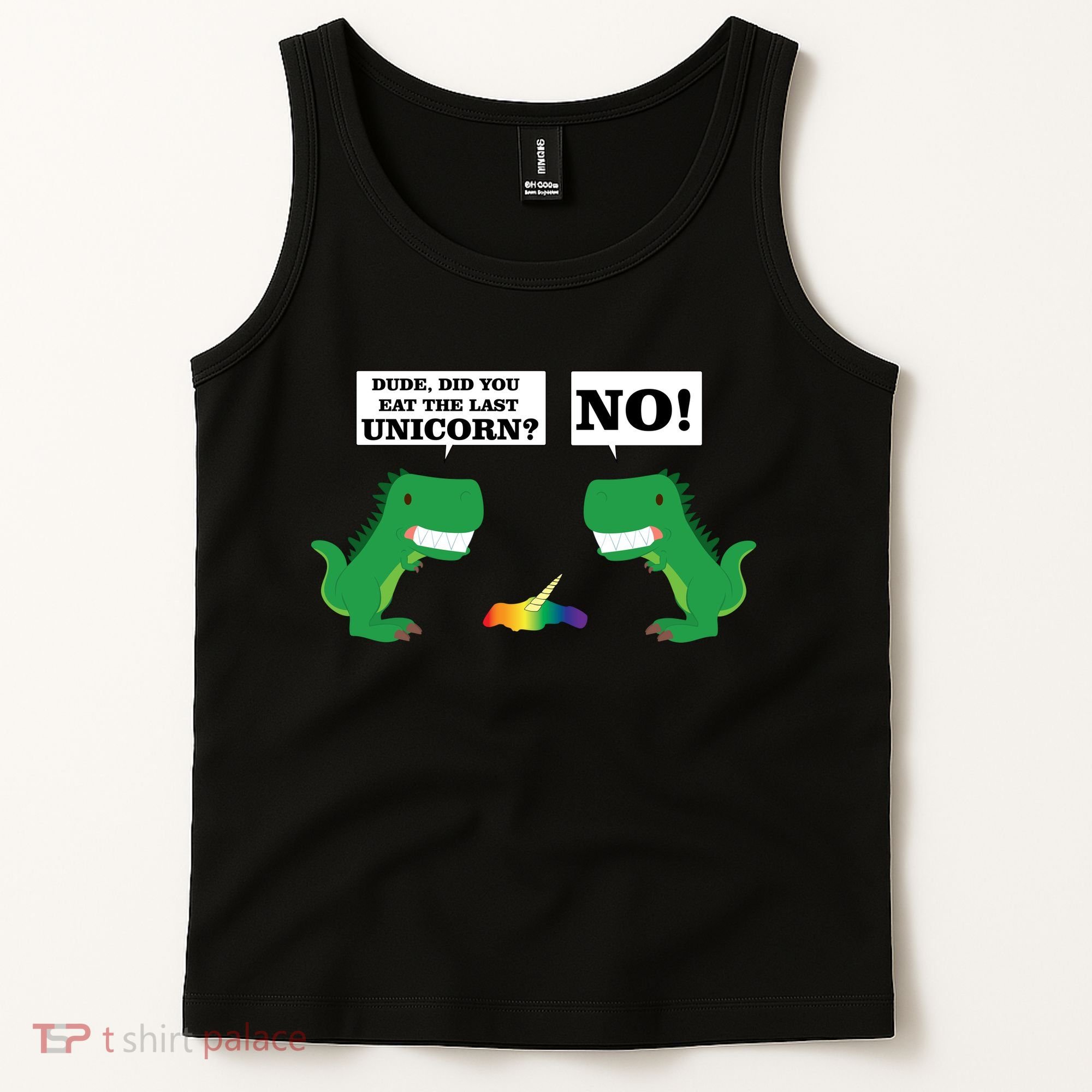 T-Rex Did You Eat The Last Unicorn Tank Top