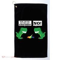 T-Rex Did You Eat The Last Unicorn Golf Towel thumb 0