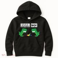 T-Rex Did You Eat The Last Unicorn Kids Hoodie thumb 0