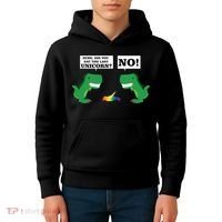 T-Rex Did You Eat The Last Unicorn Kids Hoodie thumb 4