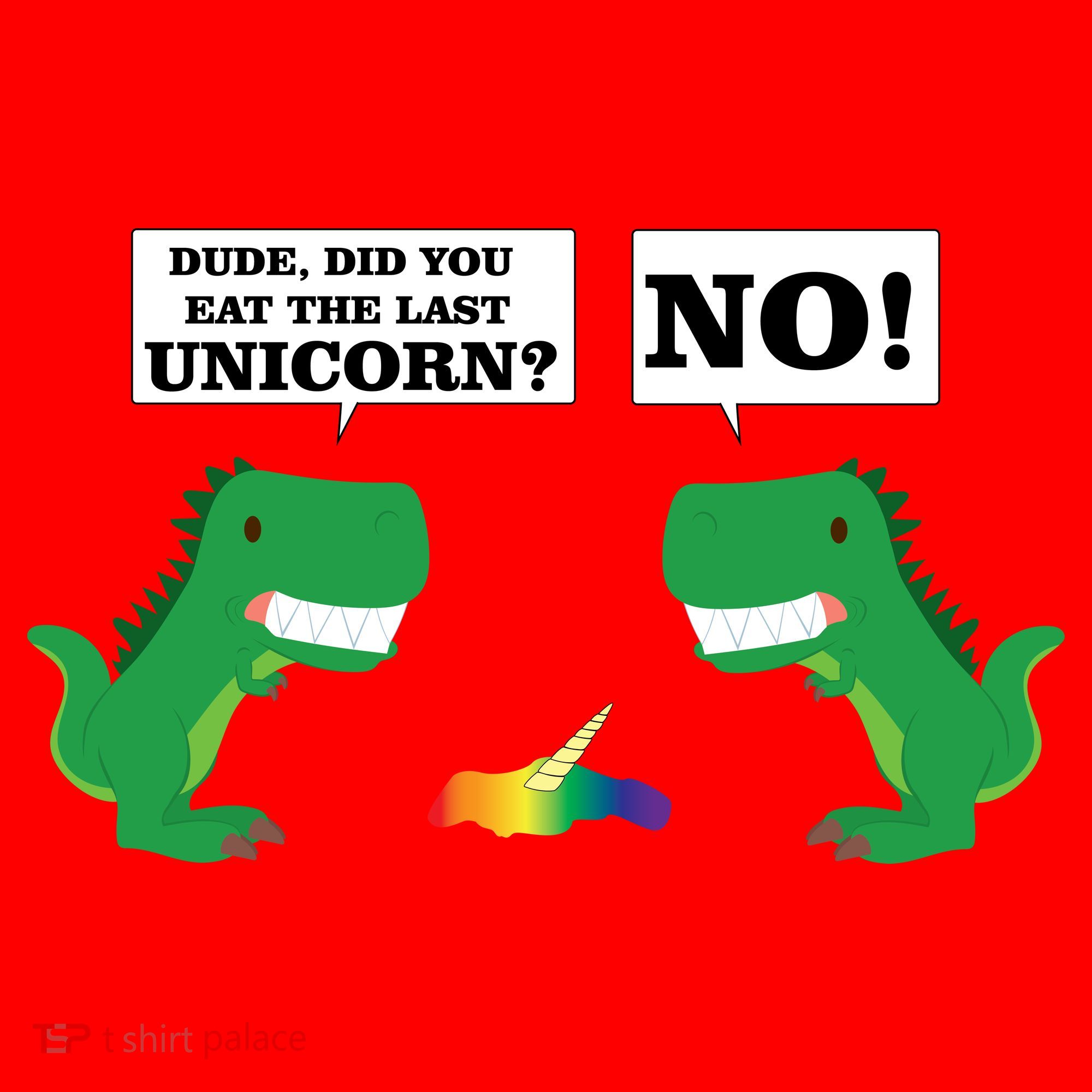 T-Rex Did You Eat The Last Unicorn Santa Hat