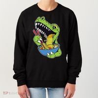 T-Rex Eating Ramen Women's Sweatshirt thumb 0