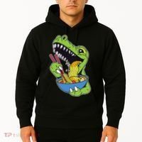 T-Rex Eating Ramen Hoodie thumb 2