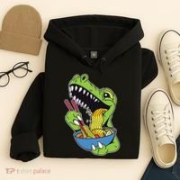 T-Rex Eating Ramen Hoodie thumb 4