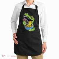 T-Rex Eating Ramen Apron thumb 2
